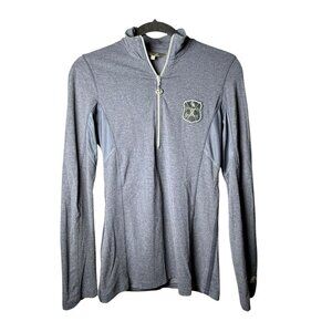 Goode Rider Ideal Show Shirt Long Sleeve, Navy Women’s Size Small 1/4 Zip Fitted